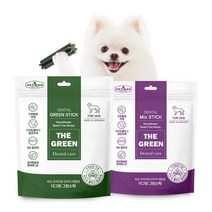 더그린덴탈스틱 60P 2종그린/믹스 - 강아지껌, 믹스덴탈껌 60P