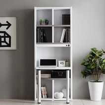 아씨방 아씨방가구 제니아 36T 800 5단 USB+LED책상, 메이플화이트