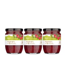 복음자리 무농약 과일잼 3병세트(딸기 무화과), 무농약딸기잼500g 3개