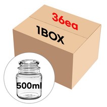 캔들 용기 투명 미듐자 500ml/36개 (1BOX)도매