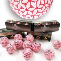 카에데 보급형 골프공 2피스 12구 선물세트, 1세트, 핑크