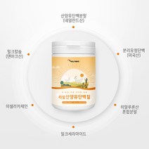 [A.H.] 네덜란드산 산양유 단백질 분말 320g 16일분 분리 유청 단백 wpi bcaa 히알루론산 밀크세라마이드 미셀라카제인 가루 파우더, 1개