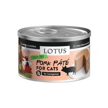 [12개입] 로투스 캣 그레인프리 파테 고양이 습식캔 78g 돼지고기 살몬 치킨 터키, 돼지고기 파테 78g [12개]
