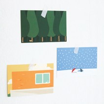 잼스튜디오 리틀띵 포스트 카드 part 07 엽서 일러스트엽서, 33유령이야