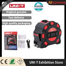 디지털 레이저 줄자 Uni-t 측정 50m 60m 개폐식 5m 눈금자 전문가 레이저거리측정기, lm60t