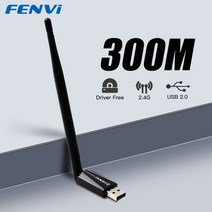 1800Mbps WiFi 6 USB 어댑터 무선 네트워크 카드 3.0 WiFi6 동글 LAN 이더넷 듀얼 밴드 2.4G/5.8G PC 노트북 Win 10 용, F-N300U 300M