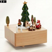 크리스마스 뮤직박스 우드 오르골, 스타일2