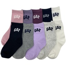 갭 GAP 키즈 아동 여아 일반 기본 스니커즈 운동화 초등학생 발목 양말 10족세트