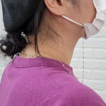 삼색 원석 파스텔 칼라 볼 써지컬 비즈 마스크 목걸이 스트랩 20대후반여자선물 하기 좋은 필수 아이템