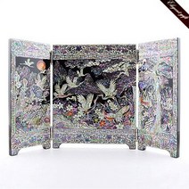 [바보사랑] H.jin 나전칠기 자개 병풍 (십장생), 상세 설명 참조