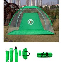 골프모임 동호회 스윙 퍼팅연습 골프텐트 그물 비거리향상 초보자 칩샷 가정용 입문자, 블랙중형(2M)