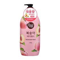 애경 샤워메이트 바디워시 복숭아, 1200g, 2개