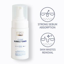 스킨바이블 버블 토너 100ml 아하 바하 파하 필링 닦토 피지 각질 모공 블랙헤드 화이트헤드 제거 에스테틱 홈케어 제품, 1개
