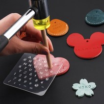 가죽 공예 각인 도구 알파벳 숫자 레터링 세트 글씨 이니셜 공방 마킹