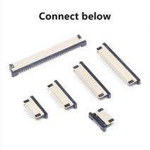 ★★★★★ 10pcs FPC FFC 커넥터 0.5mm 1.0mm 플랫 케이블 PCB SMT ZIF 4 5 6 7 8 10 12 16 18 20 26 28 30 32 36 40 50, [02] Connect below, [24] 60P, [02] 1.0mm