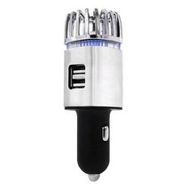 새로운 2 1 자동차 2 USB 신선한 공기 이오니아 정수기 산소 바 오존 Ionizer, 01 Silver and Black