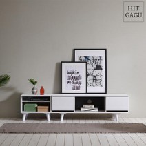 아트박스/히트디자인 C7152 거실장 화장대 세트 6colors, 그레이화이트