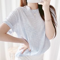 드레스날다 애플 스트라이프 데일리 티셔츠(tee741)