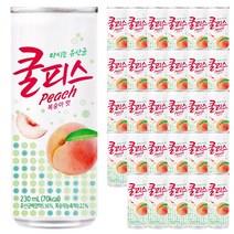 [제트스카이]동원 쿨피스 복숭아, 60캔, 230ml