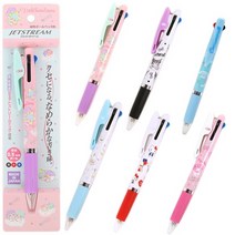 (일본) 산리오 헬로키티 마이멜로디 리틀트윈스타 시나모롤 쿠로미 포차코 제트스트림 유성 3색볼펜 (0.5mm)