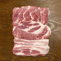 [아낙네고깃간] 무항생제 한돈 모듬구이 500g/암퇘지1+등급 /(삼겹살 목살 가브리살)골고루 맛보자!!/2팩이상 구매시 찌개용삼겹증정!!