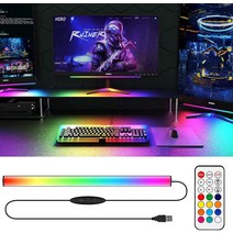신박한 스마트 조명 앱 컨트롤 개인방송 게임 차박 캠핑 RGB 조명 RGB 스마트 LED 스트립 조명 게임 픽업, 01 RGB Remote