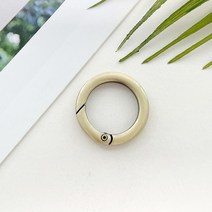 헤세드 NEW) 플랫 원형 오픈키오링 오픈형 키링 (내경25mm), 엔틱