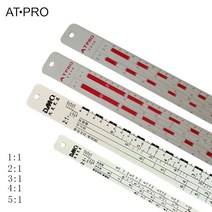 톤백저울 1톤저울 크레인 매달림 저울 ATPRO 자동차 페인트 혼합 눈금자 스케일 시트 금속 꽃 가지 2:1 및, 01 Large paint ruler