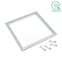 금강산업 알루미늄 점검구(고리형) (1BOX), 저광, 은색