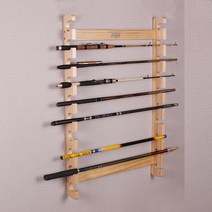 폴라도레 원목 벽걸이 낚시대 릴 거치대 보관대 스탠드 진열대 Z, 03-C타입(SS-0529)