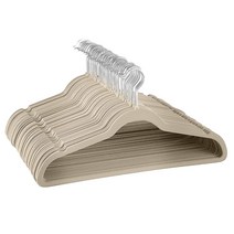 논슬립 벨벳 회전형옷걸이 튼튼한옷걸이 10개입, 벨벳옷걸이 10개입_아이보리