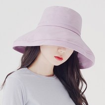 라핑 스카이 와이드 코튼 버킷햇 남녀공용 사계절 벙거지
