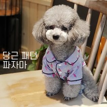 당근 패턴 파자마 강아지옷 애견 의류 반려견, 당근패턴파자마-스카이