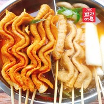 대구 빨간 꼬치어묵세트(15개+육수팩) 양념어묵 부산물떡 빨간어묵탕 꼬지어묵 매운어묵 꼬치오뎅탕 오뎅탕밀키트 캠핑어묵탕, 맑은육수, 꼬치어묵15+부산물떡4