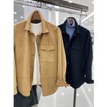 트루젠 세미오버핏 비건 스웨이드 자켓 셔츠 자켓 아우터 2컬러 - 카멜 다크네이비