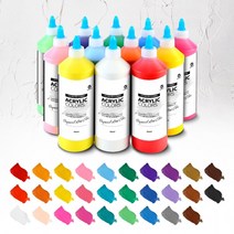 가민 전문가용 아크릴물감 대용량 물감 퍼포먼스미술 미술용품 500ml 29색, 02. 레드 오렌지