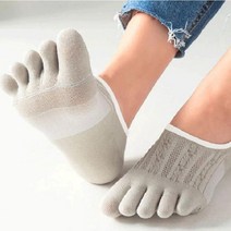 앩고 쫀쫀한 발가락 덧신 여성 발가락 페이크삭스