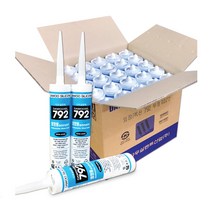 다우실792(25EA) 박스단위 외장용 실리콘 외부용 판넬용 렉산용, 다우실792_백색(25EA)