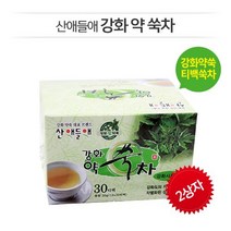 강화사자발쑥 [산애들애] 강화약쑥 티백차 30티백 x 1박스 / 환절기 쑥차, 2box