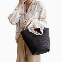 루루백 람마 라탄백 밀짚 가방 쇼퍼백 바구니백 여름 스퀘어 여성 바캉스 휴양지 패션