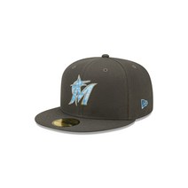 ERA 남성용 Era Graphite Miami Marlins 2022 아버지의 날 온필드 59FIFTY 핏 햇