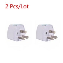 1/2/5Pcs 여행용 플러그 어댑터 전원 어댑터 3 핀 플랫 플러그 NZ AU 컨버터 호주/뉴질랜드 용 AU 플러그, 03 2 Pcs_01 Au 플러그