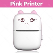 핸드 네임 스티커 라벨기 이름 유통기한 프린터 휴대용 포토 인쇄기 무선 블루투스 미니 포켓 열 사진 태그 인쇄 라벨 안드로이드 ios용 다기능, 핑크 프린터, 협력사