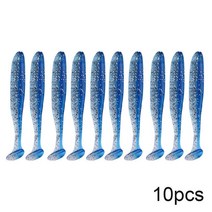 QXO 10 개/묶음 7cm 10cm 13cm 소프트 웜 미끼 실리콘 바다 물고기 Pva Swimbait Wobblers 낚시 인공 태클 움직이는, [01] 7 CM, [01] A