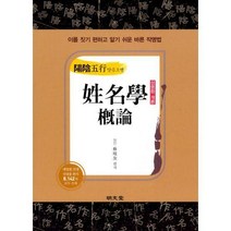 [밀크북] 명문당 - 陽陰五行 성명학 개론 : 이름 짓기 편하고 알기 쉬운 바른 작명법