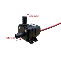 미니펌프 소형펌프 240L/H 워터 펌프 DC 12V 태양 브러시리스 모터 순환 잠수정 4.8W 급수 풀 조용한, [02] 24V 5.8W