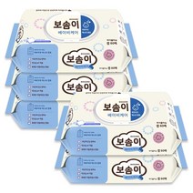 보솜이 유아용물티슈 캡형 60매, 5개