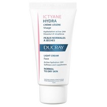 DUCRAY Light Hydra Cream Normal To Dry Skin Ictyane 듀크레이 건성 익띠안 하이드라 크림 40ml, 1개