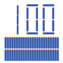 nerf soft hollow hole 헤드 용 100pcs 다트 시리즈 블래스터 72cm 리필 장난감 총 글 머리 기호 xmas kid children gift, 100pc 파랑