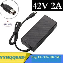 전기자전거 킥보드 배터리충전기 YYHQQBAD 42V 2A RCA 10mm 36V 팩, 호주